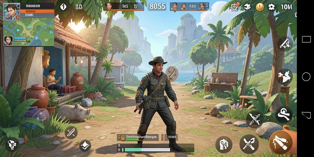 Tampilan menarik dari gameplay simulasi 8055 yang mendebarkan.