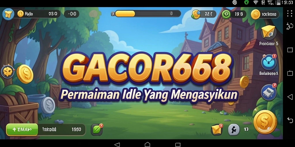 Tampilan gameplay GACOR668 dengan karakter yang menarik dalam permainan Idle.