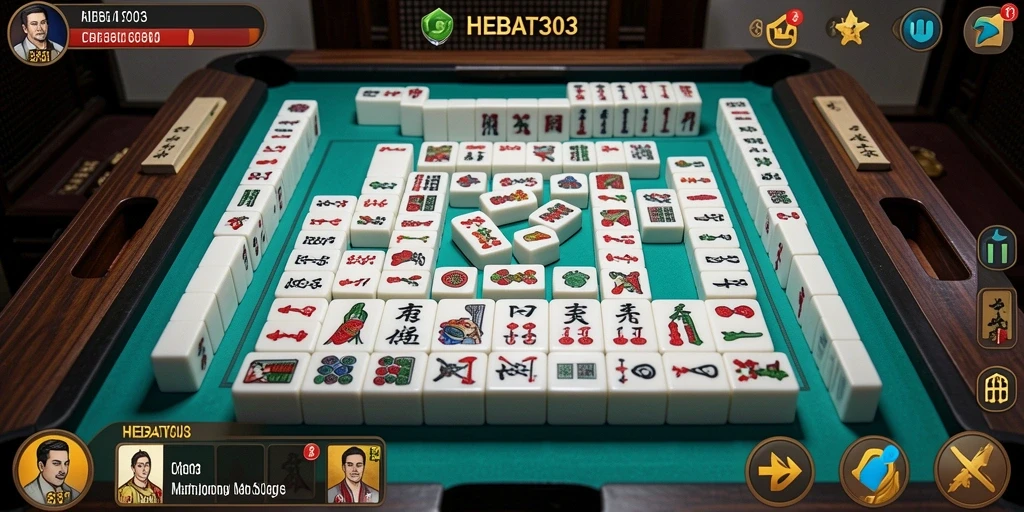 Gambaran gameplay HEBAT303 yang menarik dan penuh strategi Mahjong.