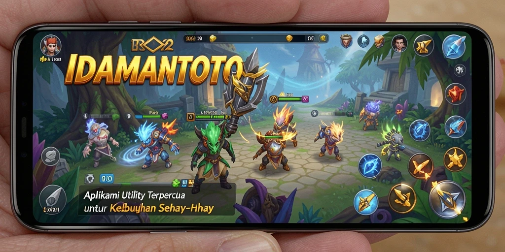 Tampilan menarik dari screenshot <strong>IDAMANTOTO</strong> yang menunjukkan berbagai fitur Utility.