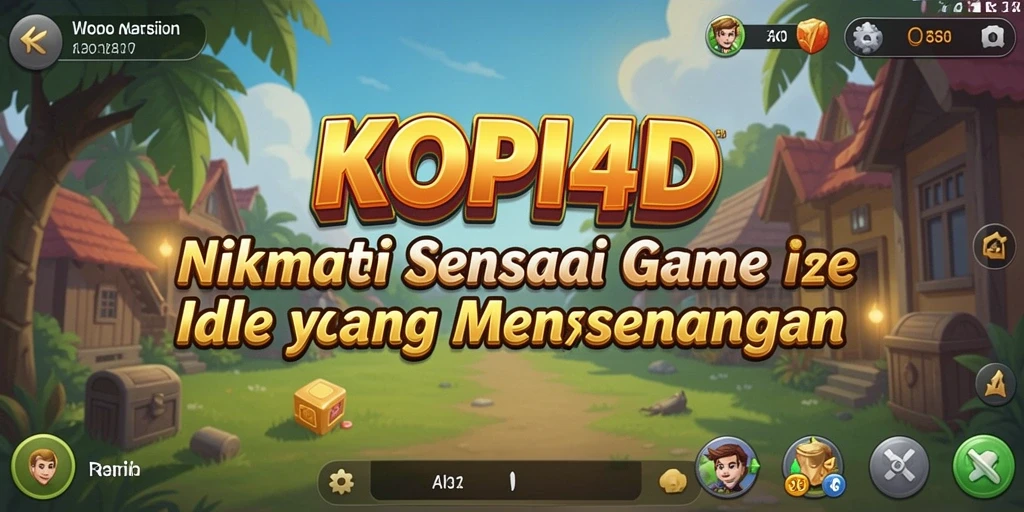 Tampilan gameplay KOPI4D yang menarik dan mudah dipahami.