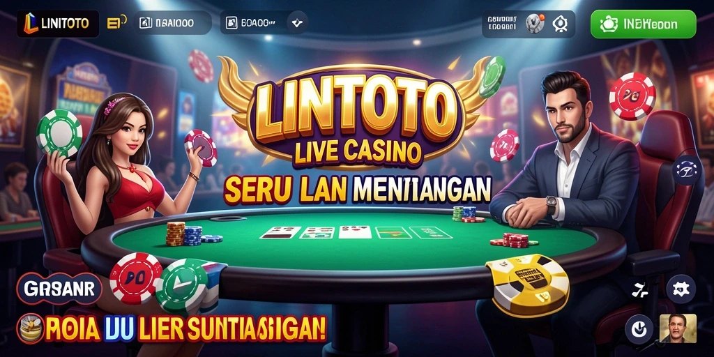 Tampilan gameplay Live Casino yang menarik di LINITOTO.