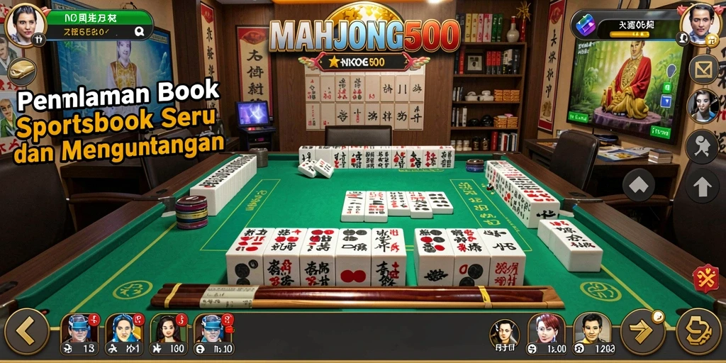 Tampilan antarmuka yang menarik dan mudah digunakan di MAHJONG500.