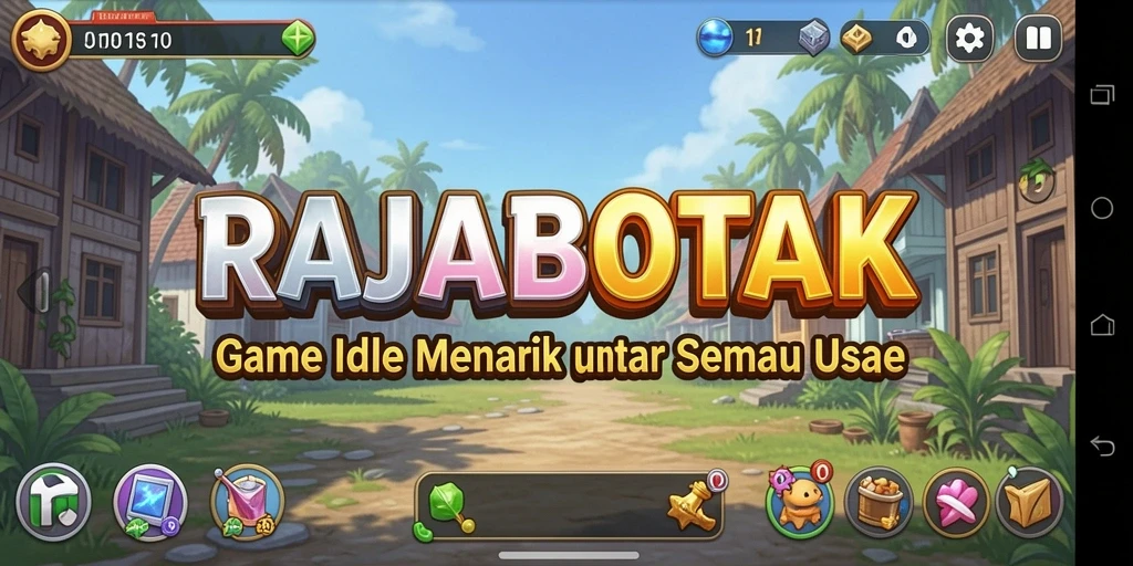 Tampilan gameplay menarik dari RAJABOTAK yang mengasyikkan.