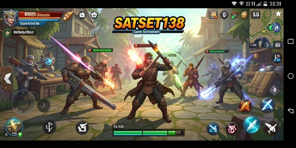 Screenshot menampilkan pertarungan strategis dalam SATSET138 dengan tampilan grafis menarik.