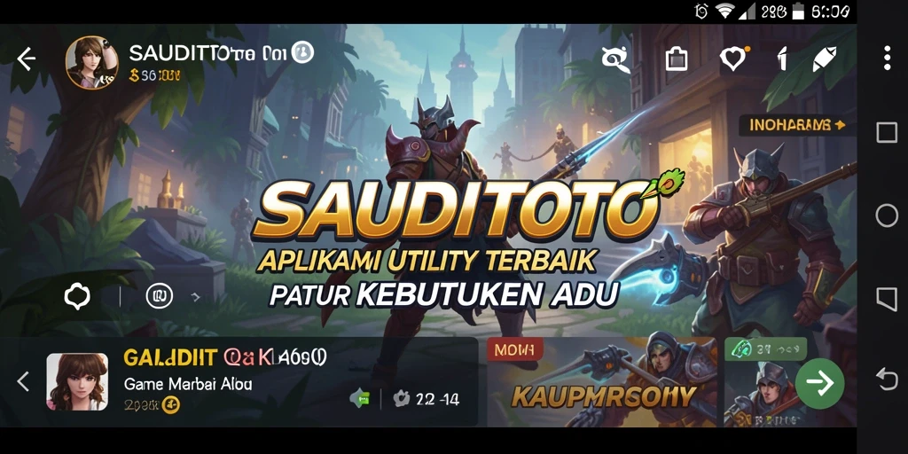 Tampilan utama SAUDITOTO dengan fitur-fitur Utility yang lengkap.