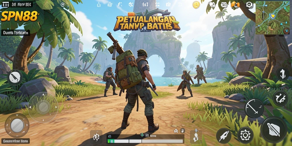 Tampilan gameplay <strong>SPN88</strong> yang mendebarkan di dunia terbuka.