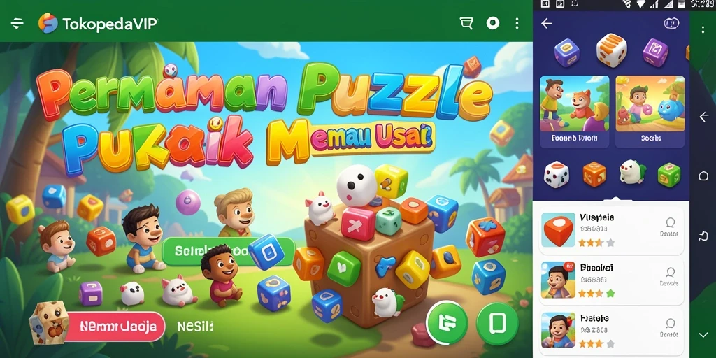 Tampilan gameplay TOKOPEDIAVIP yang seru dan menantang.