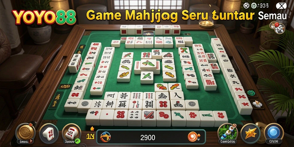 Tampilan gameplay seru dari YOYO88 di Mahjong.