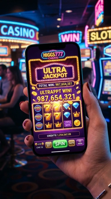 Tampilan awal aplikasi higgs777 dengan pilihan menu yang jelas.